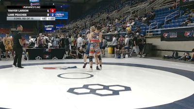 190 lbs Cons. Rd Of 16 - Thayer Larson, Illinois vs Lane Peachee, Indiana