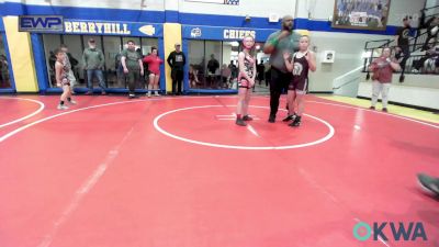 100 lbs 3rd Place - Arwen Frisby, Skiatook Youth Wrestling vs Johnny Dupire, Eufaula Ironheads Wrestling Club