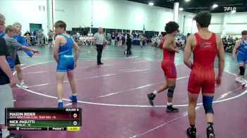 144 lbs Round 6 (16 Team) - Nick Pasutti, Iowa Gables vs Mason Rider, S.E.O. Wrestling Club- Team Red