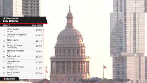 High School Boys' 200m 1A, Finals 1