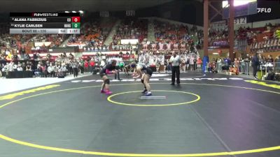 170 lbs Champ. Round 1 - Alana Fabrizius, Colby HS vs Kylie Carlsen, Holton Hs