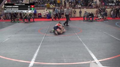 90_B lbs Consi Of 16 #2 - Lucian Launer, St. Marys vs Lucas Brooks, Elk Lake