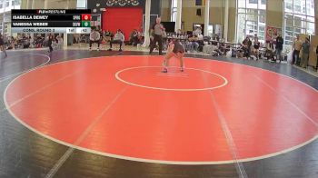 130 lbs Cons. Round 3 - Isabella Dewey, Sprague vs Vanessa Weber, Skyview