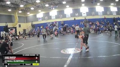 70 lbs Round 3 - Jase Snipes, Buford Stingers vs Kyndall Kloepping, C2X