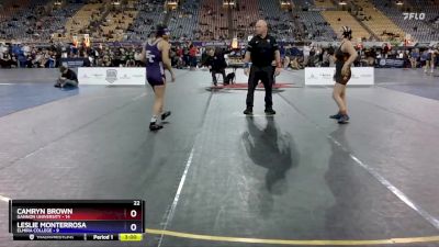 136 lbs Quarters & 1st Wb (16 Team) - Leslie Monterrosa, Elmira College vs Camryn Brown, Gannon University