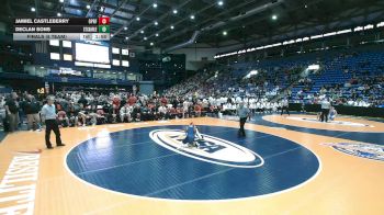 126 lbs Finals (8 Team) - Jamiel Castleberry, Oak Park (O.P.-River Forest) vs Declan Sons, St. Charles (East)