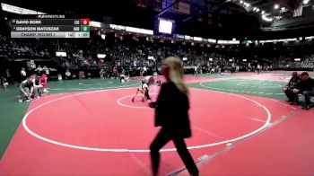 50 lbs Champ. Round 1 - David Bork, LEO1 vs Grayson Matuszak, GGBA