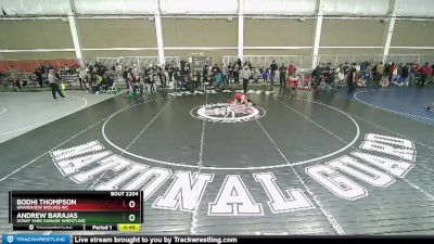 67 lbs Cons. Round 5 - Bodhi Thompson, Grandview Wolves WC vs Andrew Barajas, Scrap Yard Garage Wrestling