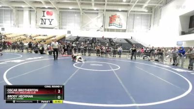 138 lbs Cons. Round 5 - Brody Heckman, Club Not Listed vs Oscar Brotherton, Crown City Wrestling Club