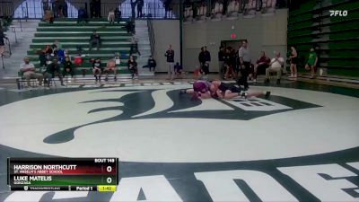 138 lbs Round 2 - Luke Matelis, Gonzaga vs Harrison Northcutt, St. Anselm`s Abbey School