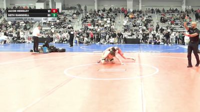 126 lbs Consi Of 8 #2 - Jacob Hensley, WV vs Seth Ramsdell, MN