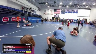 82 lbs Round 2 - Devon Kemp, Windy City Wrestlers vs Amari Leal, Camel Kids Wrestling