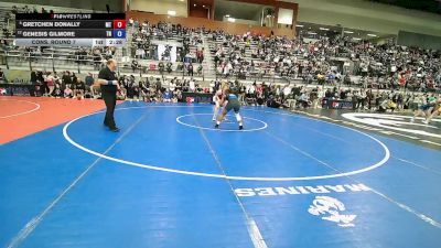U20 Women - 68 lbs Cons. Round 7 - Gretchen Donally, MT vs Genesis Gilmore, TN