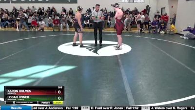 285 lbs Round 2 - Logan Joiner, Madison County vs Aaron Holmes, Deshler