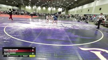 132 lbs Champ. Round 3 - Evan Vielhauer, Basehor-Linwood HS vs Elijah Banks, Pine Creek