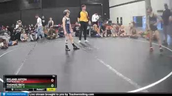 75 lbs Thomas Rich, Team Bear White vs Ryland Aston, Team Bear Red