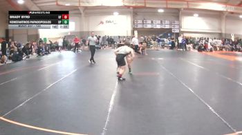 125 lbs Cons. Round 1 - Konstantinos Papadopoulos, UW Parkside vs Brady Byrd, Indiana Tech