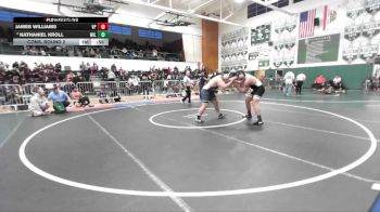 285 lbs Cons. Round 2 - Nathaniel Kroll, Millikan vs James Williams, Villa Park