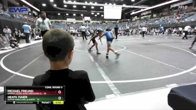 73 lbs Cons. Round 3 - Heath Maier, SlyFox Wrestling Academy vs Michael Freund, Kansas Young Guns Wrestling Cl