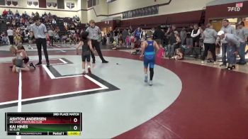 PW-9 lbs 3rd Place Match - Kai Hines, DC ELITE vs Ashton Andersen, Big Game Wrestling Club