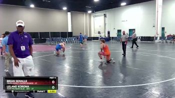 190 lbs Round 3 (6 Team) - Brian Senalle, Youth Impact Center Orange vs Leland Korona, Team Michigan Blue - DEV
