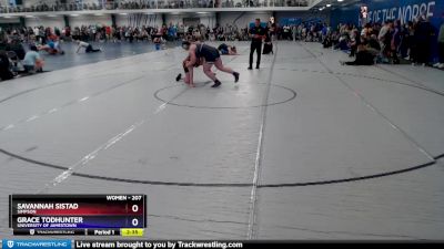 207 lbs Quarterfinal - Grace Todhunter, University Of Jamestown vs Savannah Sistad, Simpson