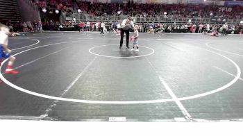 43 lbs Quarterfinal - Torren Ross, Bartlesville Wrestling Club vs Boston Kinder, Nixa Youth Wrestling