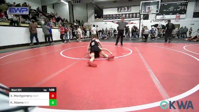 85 lbs Rr Rnd 3 - Xander Montgomery, Skiatook Youth Wrestling vs Klay Adams, Miami Takedown Club