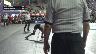 125 lbs Placement Matches (16 Team) - Vincent Citrano, Oklahoma City vs Riley Bettich, Cumberlands (Ky.)