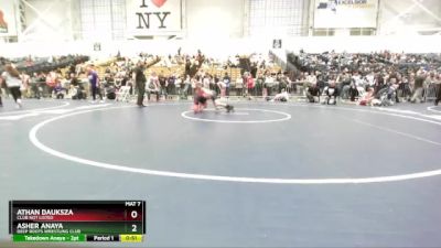 120 lbs Cons. Semi - Asher Anaya, Deep Roots Wrestling Club vs Athan Dauksza, Club Not Listed