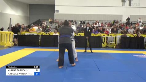 MARIAH JANE FARLEY vs ALISHA NICOLE WINEGARDEN 2023 World Master IBJJF Jiu-Jitsu Championship