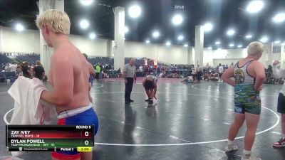 285 lbs Round 5 (6 Team) - Dylan Powell, Team Michigan Blue - DEV vs Zay Ivey, Team STL White