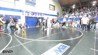 70 lbs Semifinal - Karsyn Dixon, Mannford Pirate Youth Wrestling vs Leon Sanchez, Owasso Takedown Club