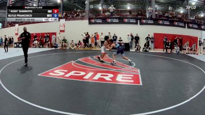 55 kg Quarters - Kody Tanimoto, Bison Wrestling Club vs Elyle Francisco, NMU-National Training Center