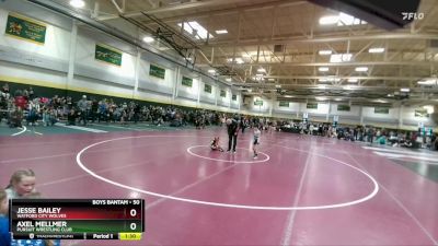 50 lbs Champ. Round 2 - Jesse Bailey, Watford City Wolves vs Axel Mellmer, Pursuit Wrestling Club