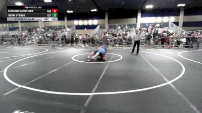 157 lbs Consi Of 64 #2 - Dominic Martinez, Fighting Squirrels WC vs Seth Steele, Elite