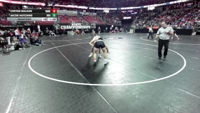 190 lbs Quarters - Jacob Hutchins, River Falls vs Chetan Malkan, Waukesha West