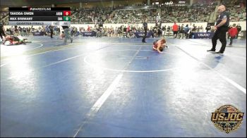 67 lbs Quarterfinal - Takoda Owen, ARDMORE TAKEDOWN CLUB vs Rex Stewart, Shelton Wrestling Academy