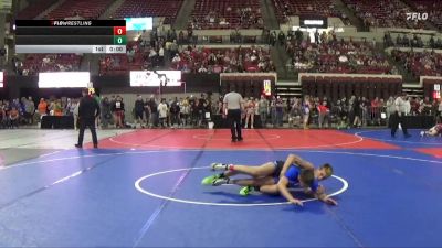 132 lbs Champ. Round 1 - Cameron Sisneros, Thunder Basin High School vs Weston Haskell, Moorcroft Mat Masters
