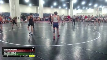 120 lbs Finals (2 Team) - Colton Aaron, Florida Elite Wrestling Academy vs Mason Goelz, Avon Wrestling Club