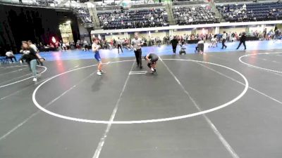 7th - 8th grade - 130 Cons. Round 3 - Brady Greiman, USA Mat Club vs Israel Zamarron-Acosta, Iowa