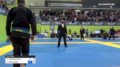 HELMI HÄMÄLÄINEN vs LINDA KÁČEROVÁ 2019 European Jiu-Jitsu IBJJF  Championship
