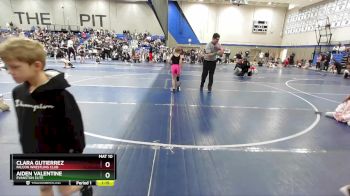 60 lbs Cons. Semi - Clara Gutierrez, Falcon Wrestling Club vs Aiden Valentine, Evanston Elite