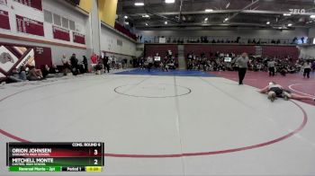 144 lbs Cons. Round 6 - Orion Johnsen, Sahuarita High School vs Mitchell Monte, Casteel High School