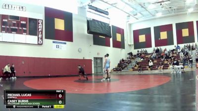 120 lbs Quarterfinal - Michael Lucas, Garfield vs Casey Burns, Willoughby South High School