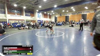 138 lbs Champ. Round 3 - Noah Calderon, Brawley Union vs Alek VanBebber, Kingsburg