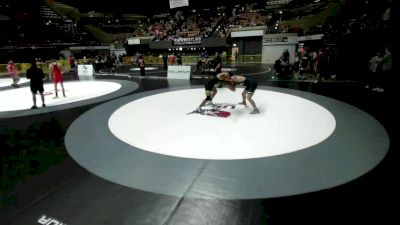 215 lbs Champ. Rd Of 16 - Thai Calderon, Bakersfield High School Wrestling vs Leonardo Trejo, Club Lucha Wrestling