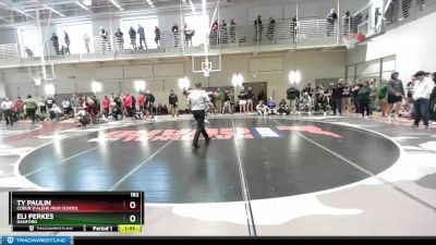 182 lbs Cons. Round 1 - Ty Paulin, Coeur D`Alene High School vs Eli Perkes, Hanford