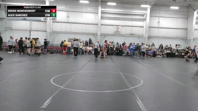 130 lbs Round 5 (8 Team) - Reese Montgomery, CTWHALE Blue vs Alex Sanchez, CTWHALE Green