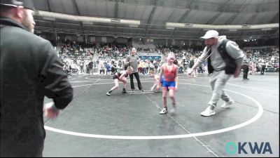 66 lbs 3rd Place - Barrett Kennell, Tiger Trained Wrestling vs Gabriel Edgerton, SEOK CRADLE KINGS